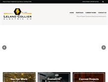 Tablet Screenshot of lelandcollierelectric.com